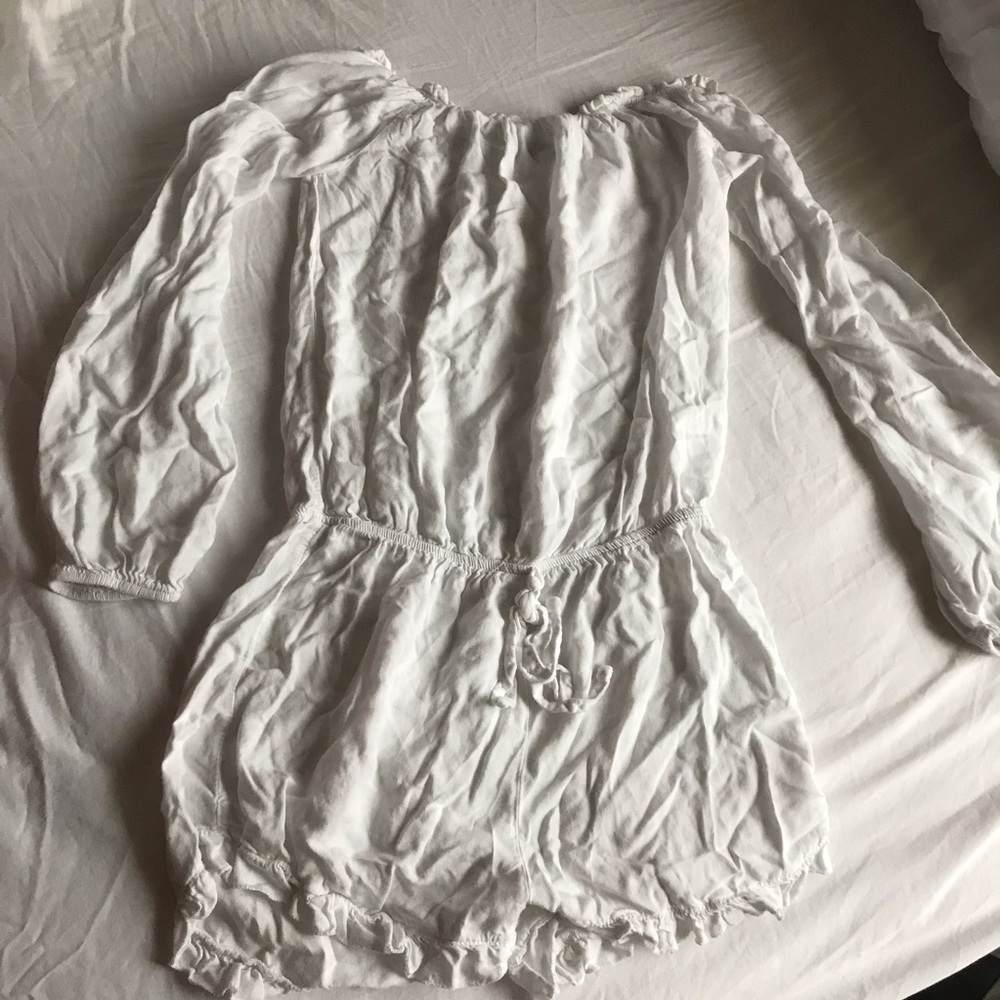 Brandy Melville white off the shoulder romper - Picture 2 of 3
